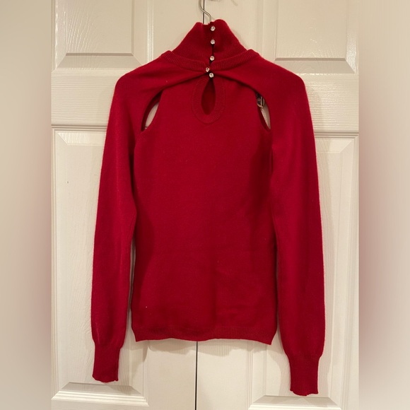 NWOT LAMB red cashmere sweater - Picture 2 of 11